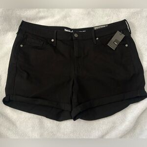 Mossimo Supply Co. Black Roll-Hem Women's Jean Shorts